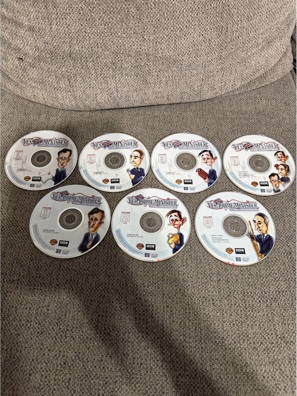 Yes Minister Yes Prime Minister Complete Collection DVD Set BBC Discs Only UK
